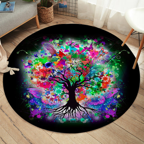 Image of Tree Of Life SW1198 Round Rug