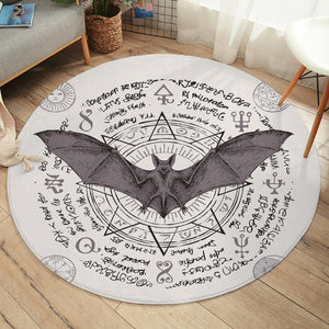 Satanic Bat SW1200 Round Rug