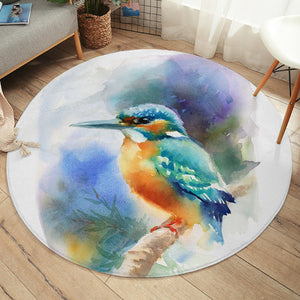 Blue Sparrow SW1293 Round Rug