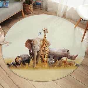 Africa Fauna SW1296 Round Rug