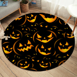 Scary Pumpkins SW1363 Round Rug