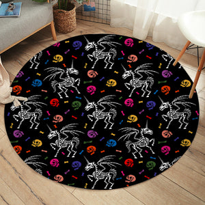 Skelly Unicorn SW1367 Round Rug