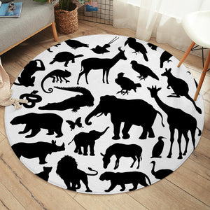 Animal Shadows SW1371 Round Rug