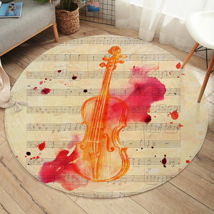 Fiery Violin SW1382 Round Rug