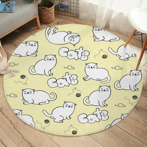 Cute Cat SW1384 Round Rug