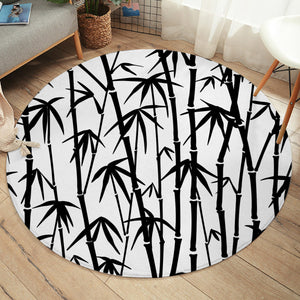 Black Bamboo SW1391 Round Rug