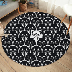 Stand Out Cat SW1392 Round Rug