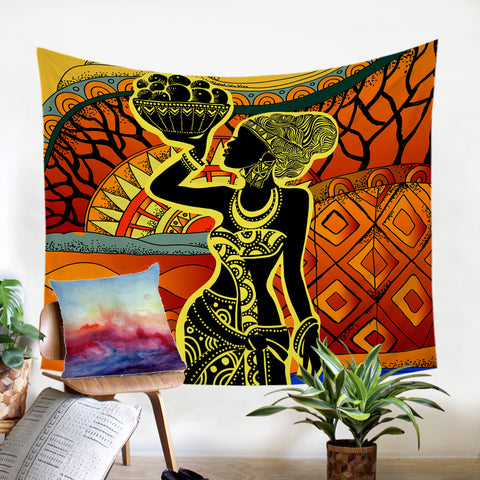 Image of African Lady SW1496 Tapestry