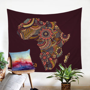 Africa Continent SW1510 Tapestry