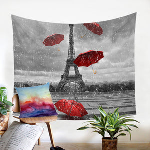 Rainy Paris SW1533 Tapestry