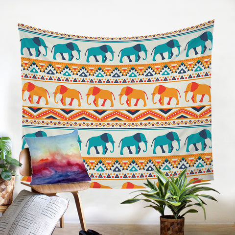 Image of Elephant Trails SW1536 Tapestry