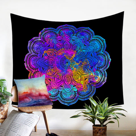 Image of Colorful Mandala SW1540 Tapestry