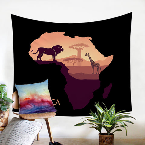 Image of Africa Animals SW1542 Tapestry