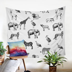 Africa Animal Pattern SW1544 Tapestry