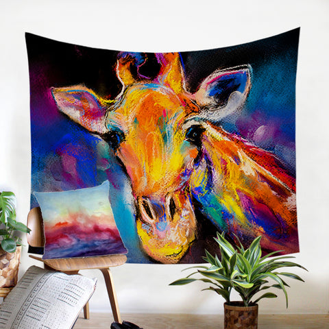 Image of Giraffe Mugshot SW1548 Tapestry