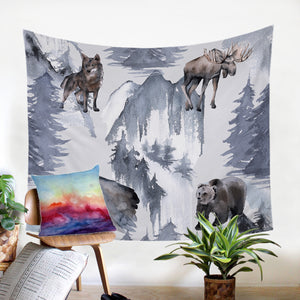 Snow Beasts SW1553 Tapestry