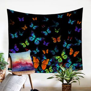 Night-glow Butterflies SW1554 Tapestry