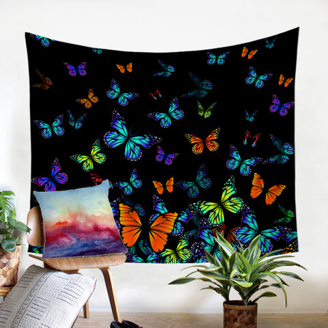 Image of Night-glow Butterflies SW1554 Tapestry