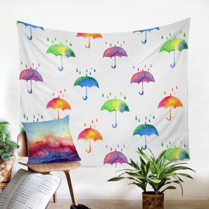 Colorful Umbrellas SW1564 Tapestry