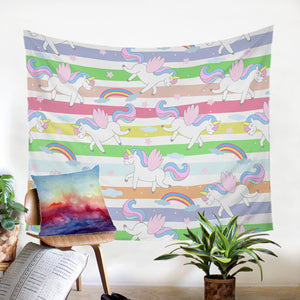 Rainbow Unicorns SW1566 Tapestry