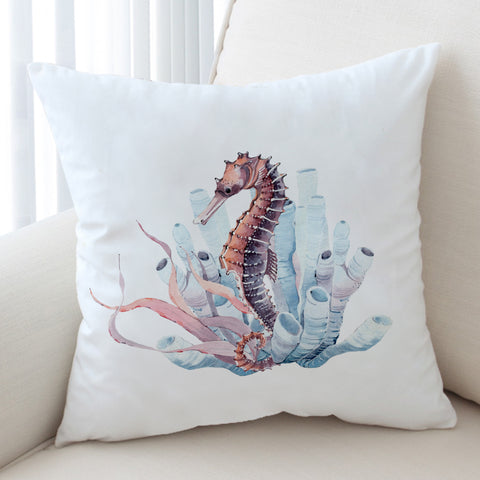 Image of Pink Hippocampus SWKD3464 Cushion Cover