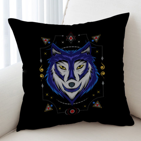 Image of Blue Wolf Bandana SWKD3477 Cushion Cover