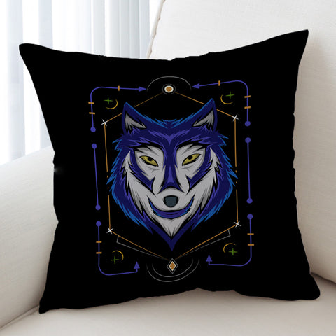 Image of Blue Wolf Bandana SWKD3478 Cushion Cover