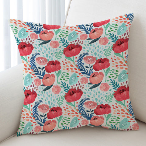 Image of Red & Pink Tulips SWKD3486 Cushion Cover