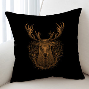 Brown Deer in Laurel Wreath SWKD3491 Cushion Cover