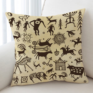 Country Animal Sketch SW3592 Cushion Cover