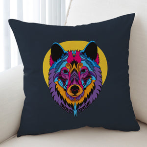 Colorful Wolf Illustration SW3594 Cushion Cover