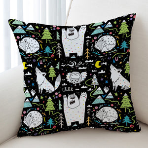 Cartoon Winter Animals SWKD3601 Cushion Cover