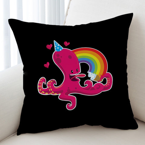 Image of Rainbow In Love Octopus SW3604 Cushion Cover