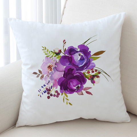 Image of Purple Flower SWKD3615 Cushion Cover