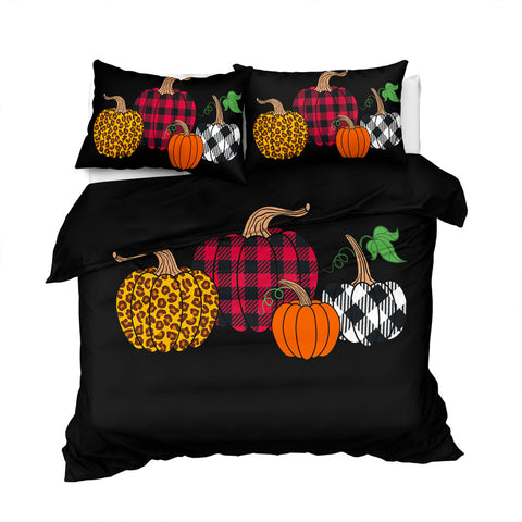 Image of Fashioned Pumpkins Bedding Set - Beddingify