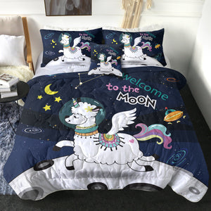 4 Pieces Moon Sheep SWBD0008 Comforter Set