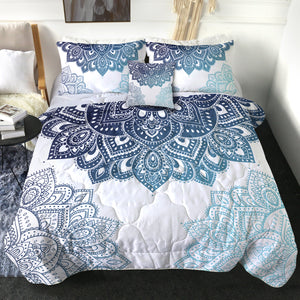 4 Pieces Cool Mandala SWBD0016 Comforter Set