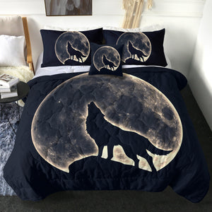 4 Pieces Wolfhowl SWBD0018 Comforter Set