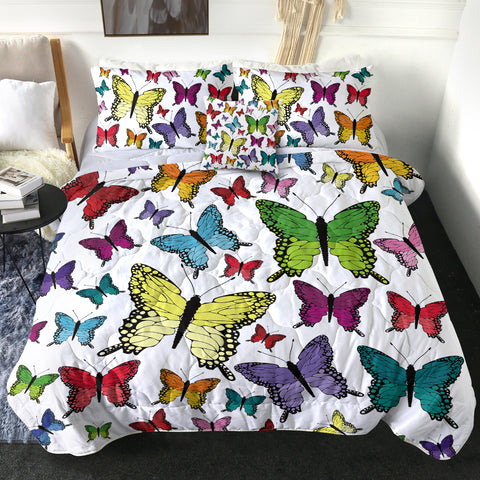 Image of 4 Pieces Butterflies SWBD0023 Comforter Set