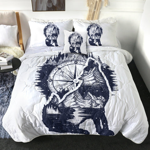Image of 4 Pieces Feral Compass SWBD0041 Comforter Set