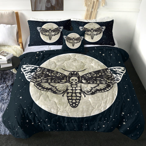 Image of 4 Pieces Luna Moth SWBD0047 Comforter Set