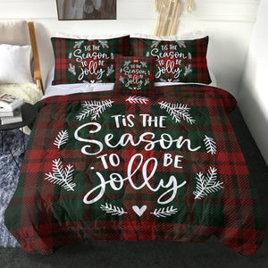 4 Pieces Christmas Carol SWBD0067 Comforter Set