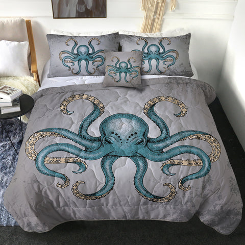 Image of 4 Pieces Octopus SWBD0081 Comforter Set