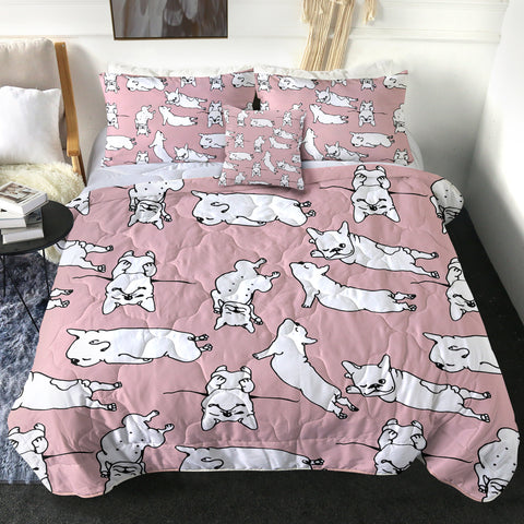 Image of 4 Pieces Pug SWBD0089 Comforter Set