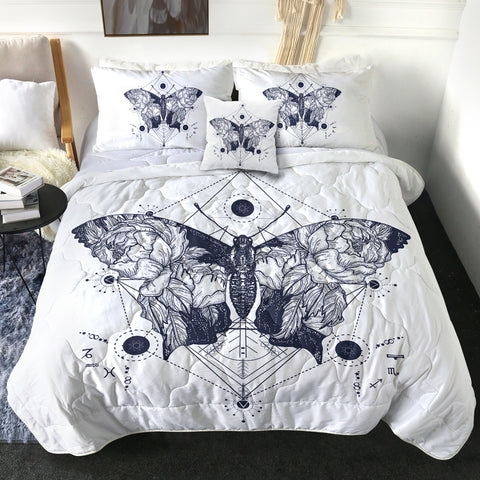 Image of 4 Pieces Butterfly SWBD0092 Comforter Set