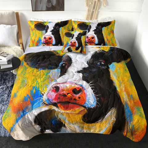 Image of 4 Pieces Moo SWBD0095 Comforter Set