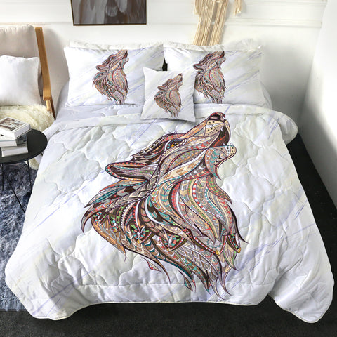 Image of 4 Pieces Wolf Grace SWBD0292 Comforter Set