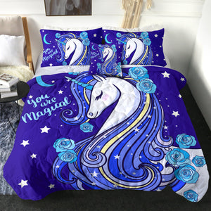 4 Pieces Magical Unicorn SWBD0305 Comforter Set