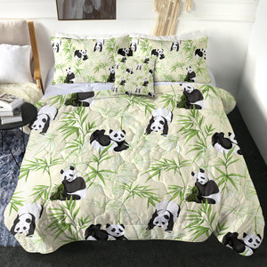 4 Pieces Bamboo Panda SWBD0306 Comforter Set