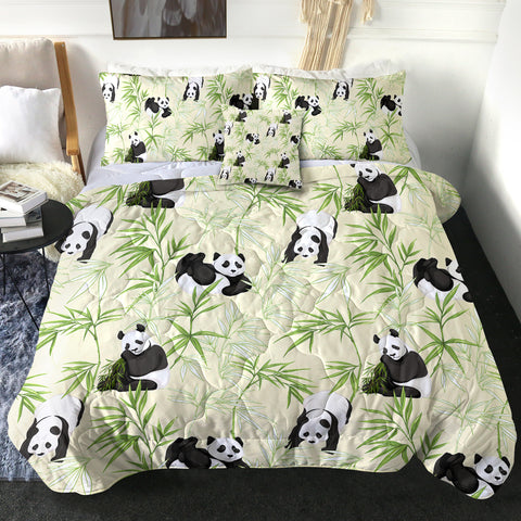 Image of 4 Pieces Bamboo Panda SWBD0306 Comforter Set